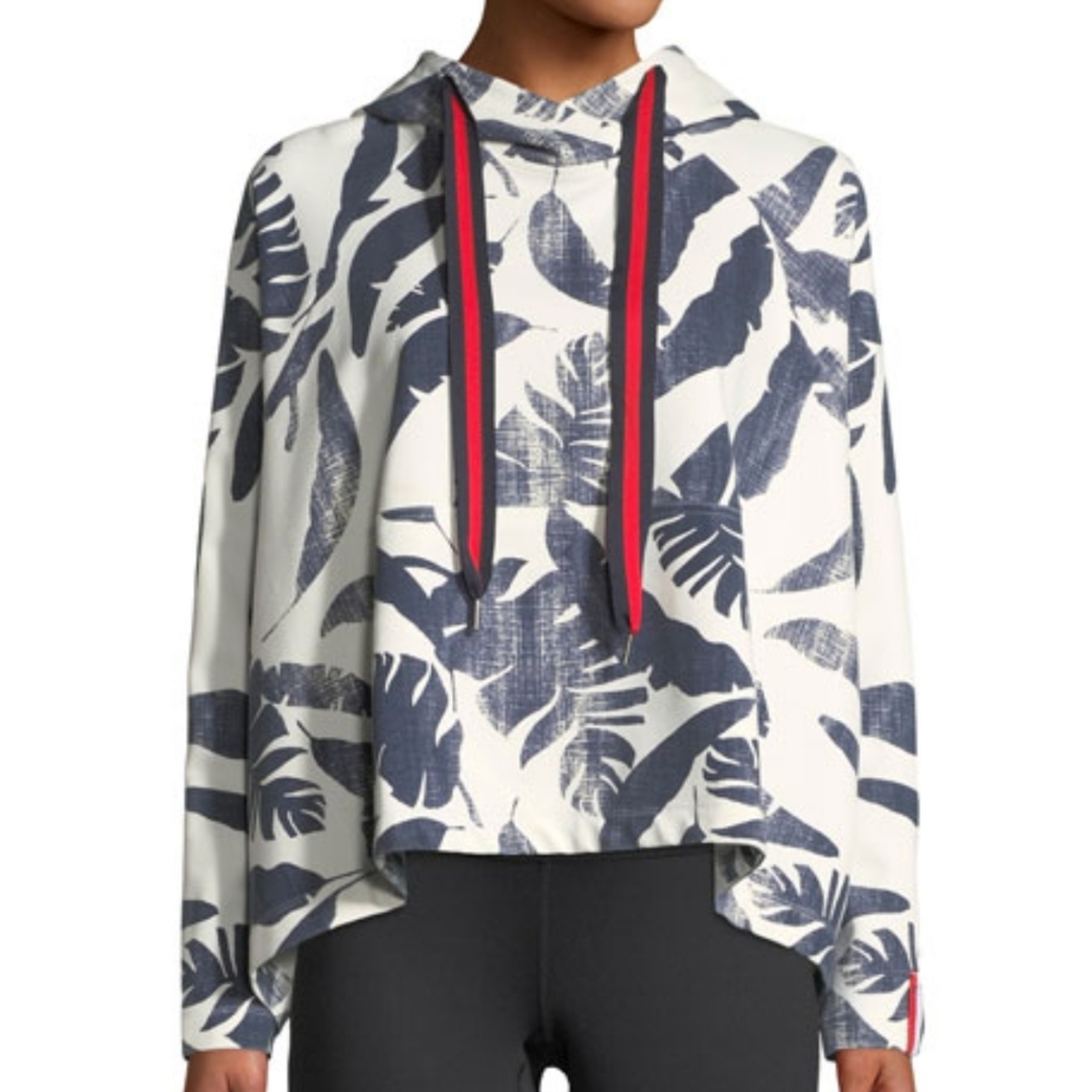 THE UPSIDE Lennox Palm-Print Pullover Hoodie